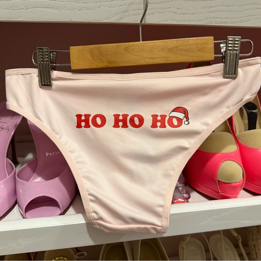 Fashion Nova Pale Pink Holiday Panty